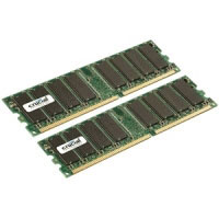 Crucial 2GB DDR SDRAM 400MHz (CT2KIT12864Z40B)